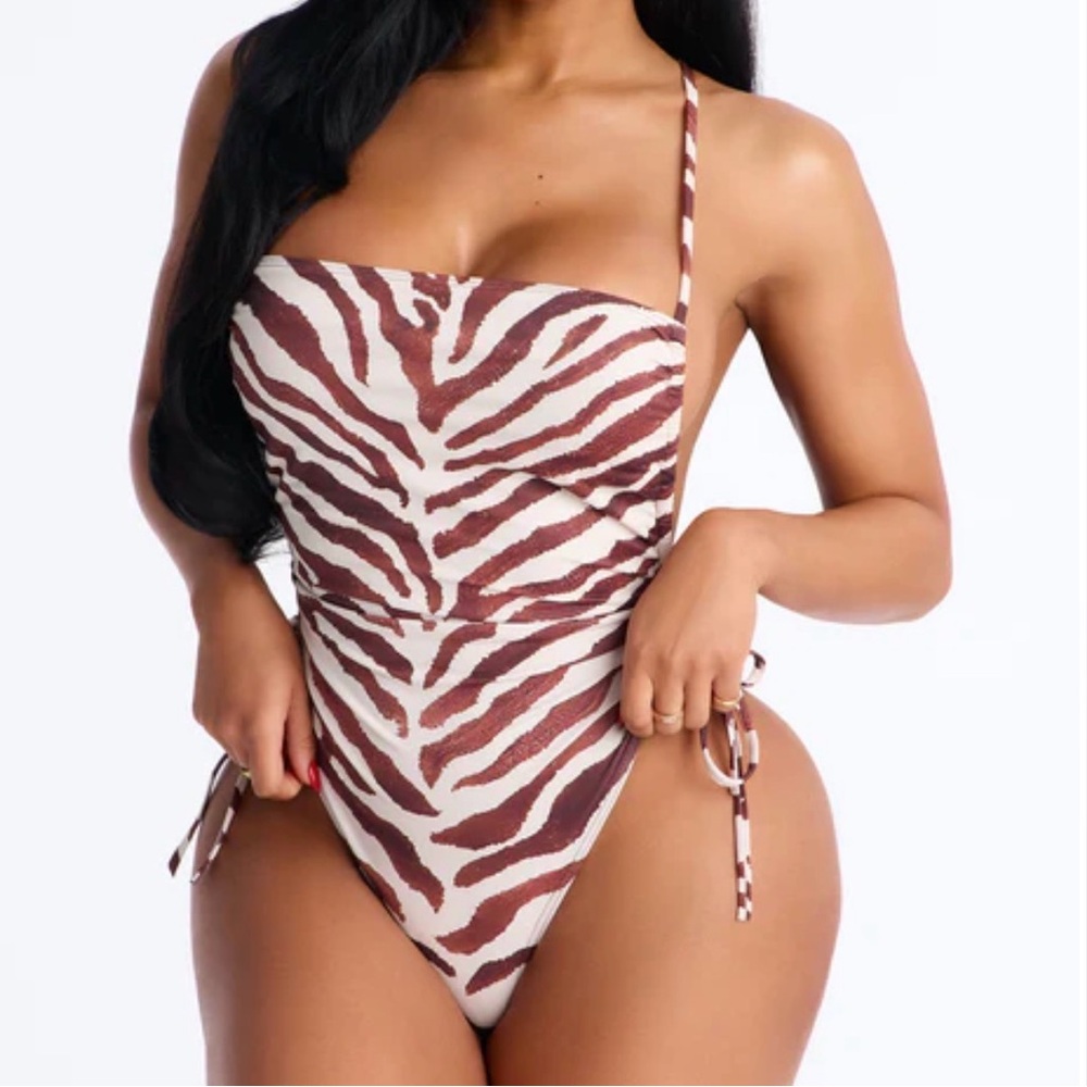 Fashion Nova “No Pressure” One Piece Swimsuit